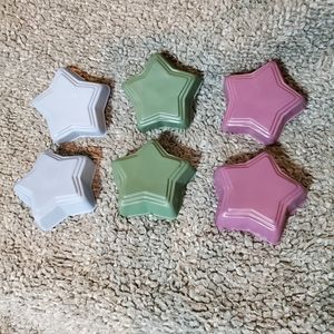 Set of 6 painted stars